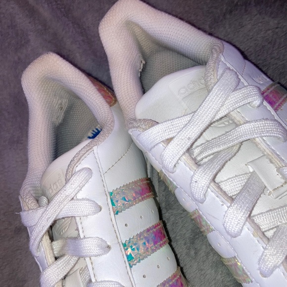 / for $25 ADIDAS Superstar 3D Hologram 2.0 Iridescent Shoes Big Kids Size 5.5 - Picture 13 of 14
